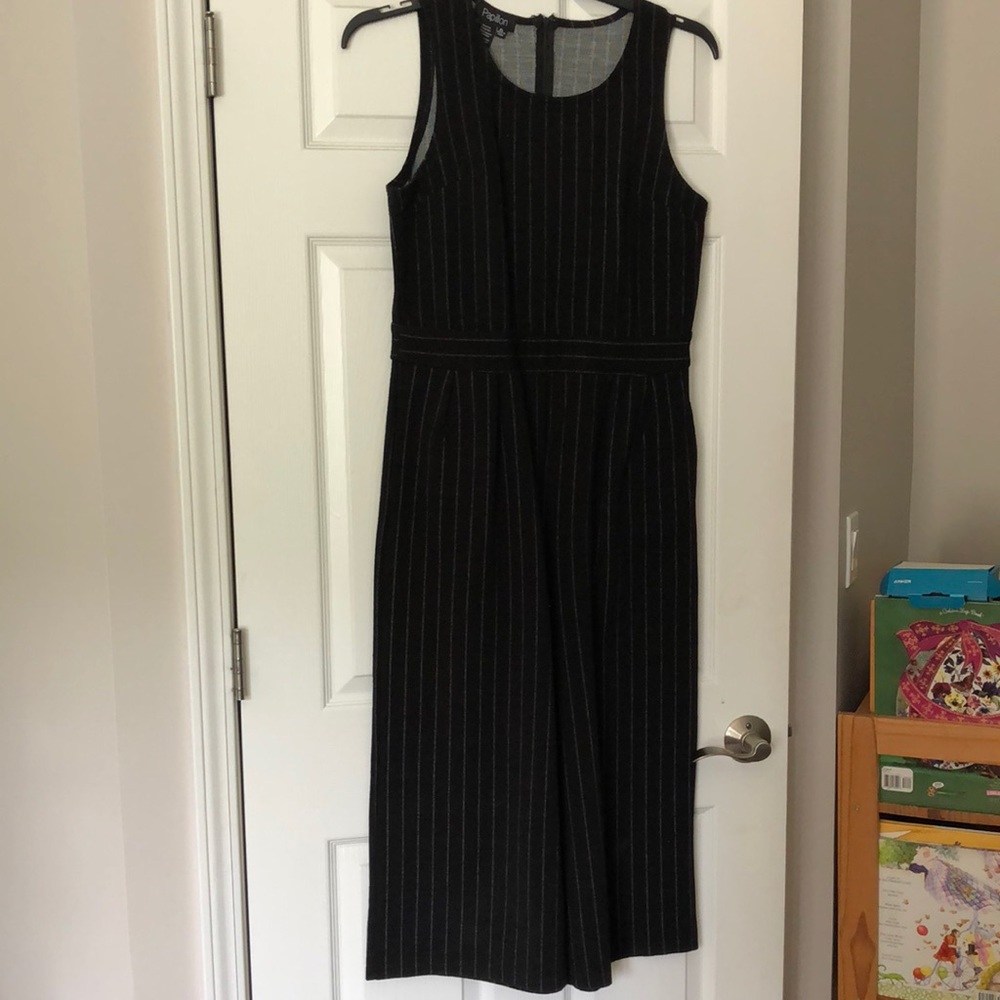 Papillon black, striped jumpsuit